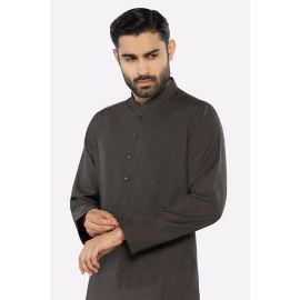 Dark Brown Wash & Wear Kurta Pajama