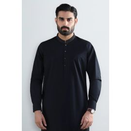 Black Cotton Shalwar Kameez