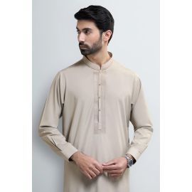 Light Brown Wash & Wear Shalwar Kameez