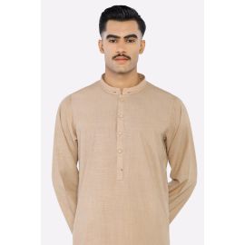 Brown Wash & Wear Kurta Pajama