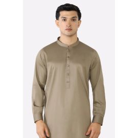 Light Brown Cotton Shalwar Kameez