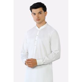 Off White Cotton Shalwar Kameez