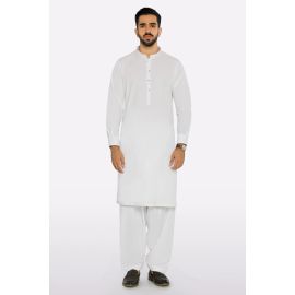 Off White Wash & Wear Shalwar Kameez