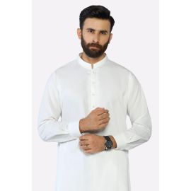 Off White Wash & Wear Shalwar Kameez