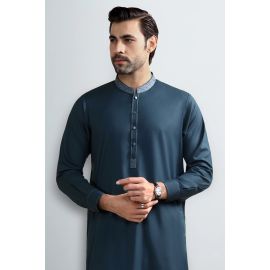 Dark Green Wash & Wear Shalwar Kameez