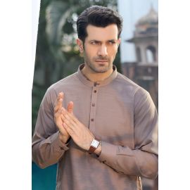 Brown Wash & Wear Shalwar Kameez