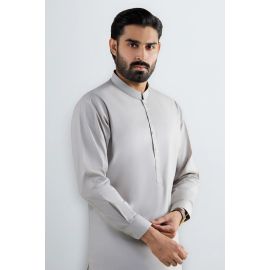 Beige Cotton Shalwar Kameez