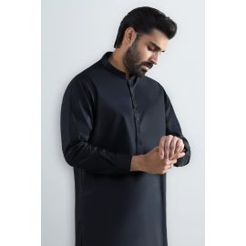 Black Cotton Shalwar Kameez