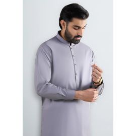 Grey Cotton Shalwar Kameez