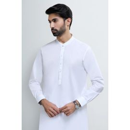 Off White Cotton Shalwar Kameez