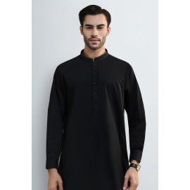Black Cotton Shalwar Kameez