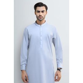 Light Grey Cotton Shalwar Kameez