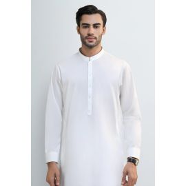 Off White Cotton Shalwar Kameez