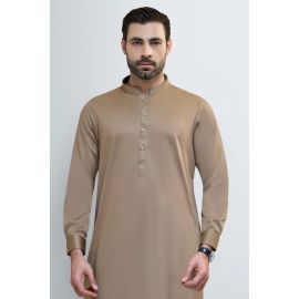 Brown Cotton Shalwar Kameez