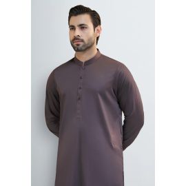 Coffee Brown Cotton Shalwar Kameez
