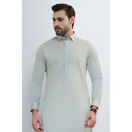 Light Green Cotton Shalwar Kameez