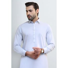 Light Grey Cotton Shalwar Kameez