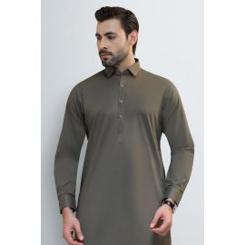 Medium Green Cotton Shalwar Kameez