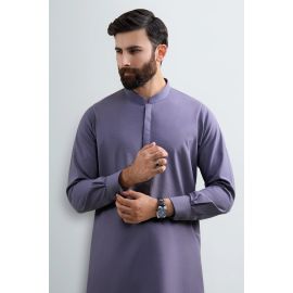 Grey Wash & Wear Shalwar Kameez