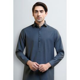 Dark Grey Wash & Wear Shalwar Kameez