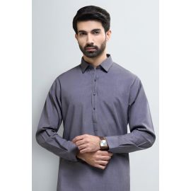 Dark Grey Wash & Wear Shalwar Kameez