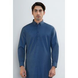 Blue Wash & Wear Shalwar Kameez