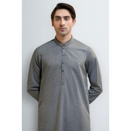 Light Grey Wash & Wear Shalwar Kameez