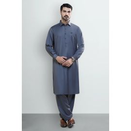 Grey Wash & Wear Shalwar Kameez