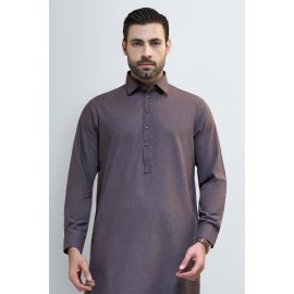 Brown Wash & Wear Shalwar Kameez