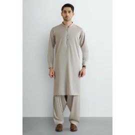 Light Beige Wash & Wear Shalwar Kameez