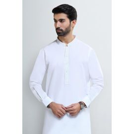 Off White Cotton Shalwar Kameez