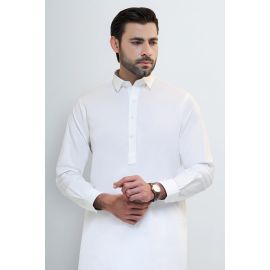 Cream Cotton Shalwar Kameez