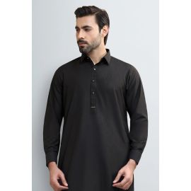 Black Wash & Wear Shalwar Kameez
