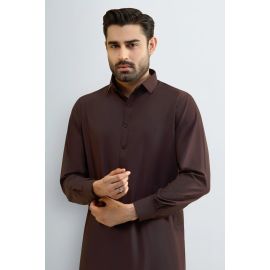 Dark Maroon Wash & Wear Shalwar Kameez