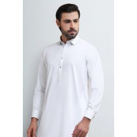 Off White Wash & Wear Shalwar Kameez