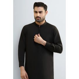 Black Wash & Wear Shalwar Kameez