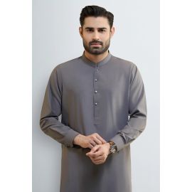 Grey Wash & Wear Shalwar Kameez