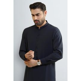 Navy Blue Wash & Wear Shalwar Kameez