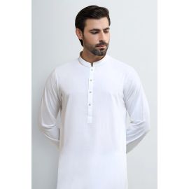 Off White Wash & Wear Shalwar Kameez