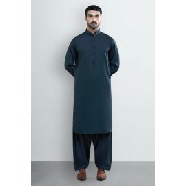 Dark Green Wash & Wear Shalwar Kameez