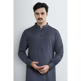 Dark Grey Wash & Wear Shalwar Kameez
