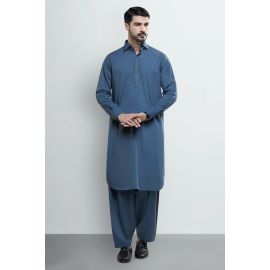 Blue Wash & Wear Shalwar Kameez