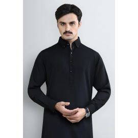 Black Wash & Wear Shalwar Kameez