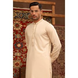 Fawn Wash & Wear Shalwar Kameez