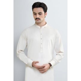Fawn Wash & Wear Shalwar Kameez