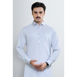Light Grey Wash & Wear Shalwar Kameez