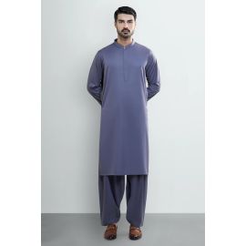 Grey Wash & Wear Shalwar Kameez