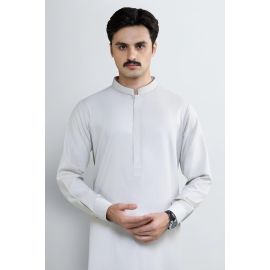 L-Grey Wash & Wear Shalwar Kameez