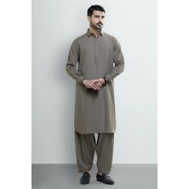 Beige Wash & Wear Shalwar Kameez