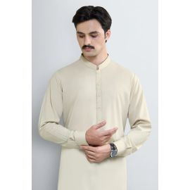 Beige Wash & Wear Shalwar Kameez